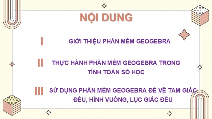 Giáo án PPT Toán 6 cánh diều Thực hành phần mềm GeoGebra