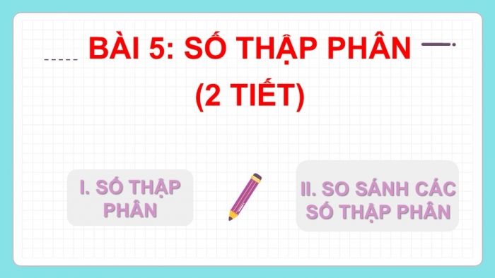 Giáo án PPT Toán 6 cánh diều Bài 5: Số thập phân