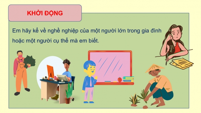 Giáo án PPT Tự nhiên và Xã hội 2 kết nối Bài 2: Nghề nghiệp của người lớn trong gia đình