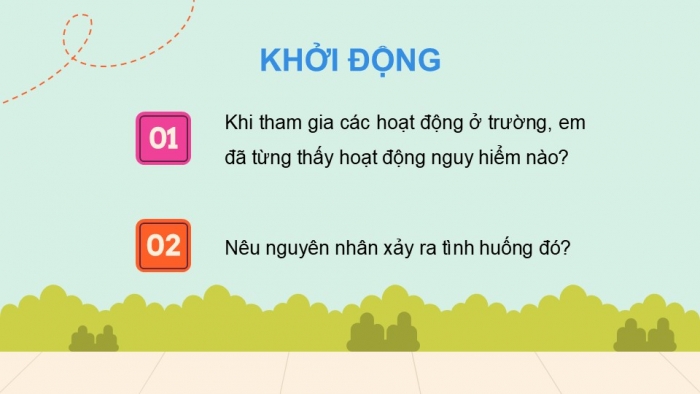 Giáo án PPT Tự nhiên và Xã hội 2 kết nối Bài 8: An toàn khi ở trường