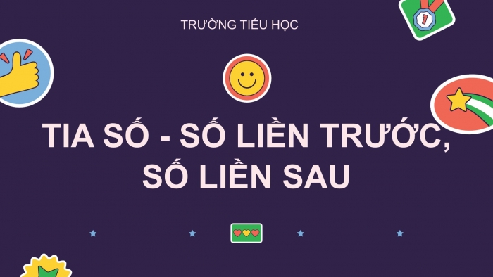 Giáo án PPT Toán 2 chân trời bài Tia số – Số liền trước, số liền sau