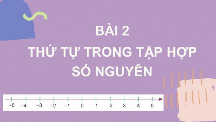 Giáo án PPT Toán 6 chân trời Bài 2: Thứ tự trong tập hợp số nguyên