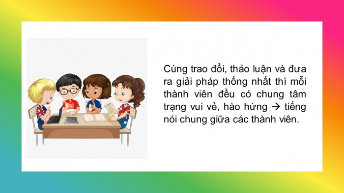 Giáo án PPT Ngữ văn 6 chân trời Bài 1: Thảo luận nhóm nhỏ về một vấn đề cần có giải pháp thống nhất