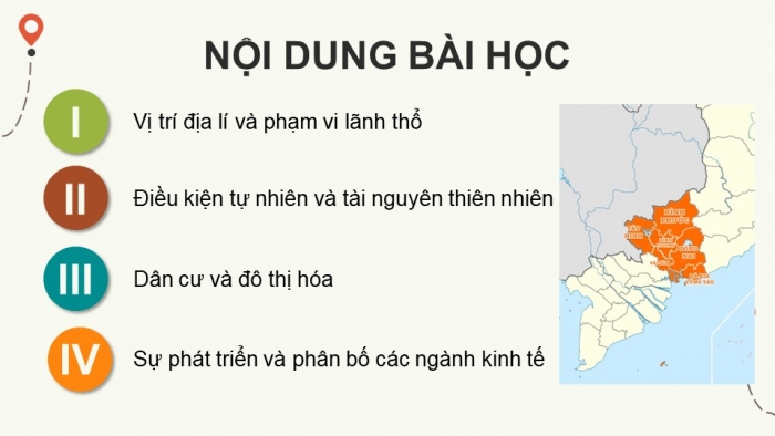 Giáo án điện tử Địa lí 9 cánh diều Bài 16: Vùng Đông Nam Bộ (P2)