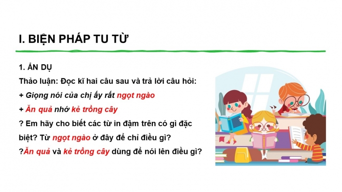 Giáo án PPT Ngữ văn 6 kết nối Bài 2: Biện pháp tu từ, Dấu câu, Đại từ