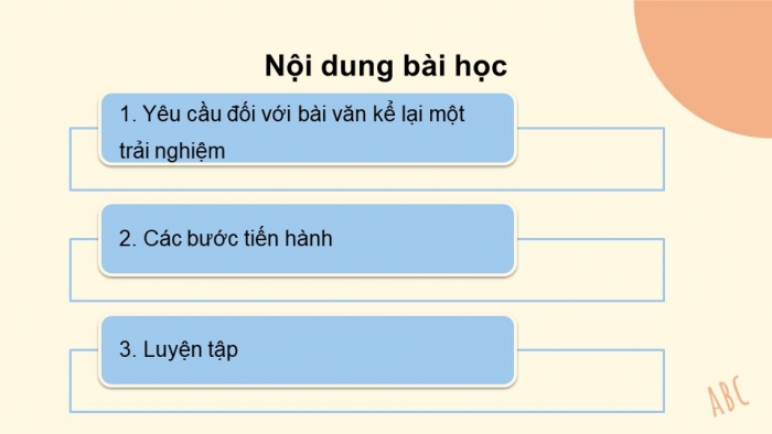 Giáo án PPT Ngữ văn 6 kết nối Bài 3: Viết bài văn kể lại một trải nghiệm của em