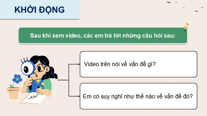 Giáo án điện tử Hoạt động trải nghiệm 9 cánh diều Chủ đề 7 - Hoạt động giáo dục 2: Phòng chống ô nhiễm và bảo vệ môi trường