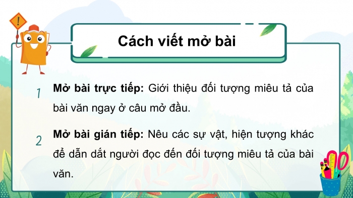 Giáo án điện tử Tiếng Việt 5 cánh diều Bài 13: Luyện tập tả phong cảnh (Viết bài văn)