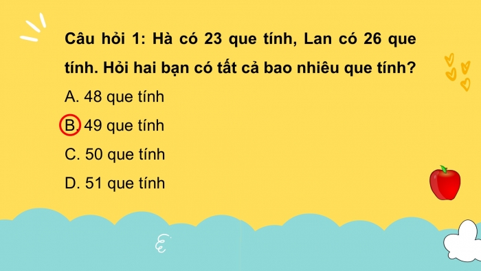 Giáo án PPT Toán 2 cánh diều bài Luyện tập phép cộng (không nhớ) trong phạm vi 20