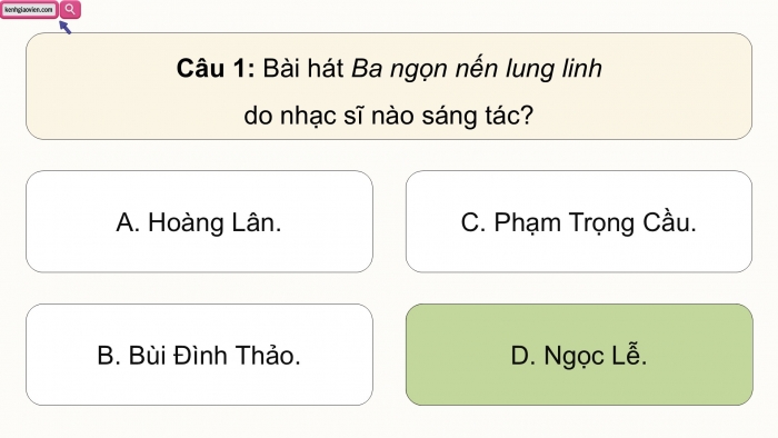 Giáo án điện tử Âm nhạc 5 cánh diều Tiết 25: Lí thuyết âm nhạc Nhịp 3/4, Đọc nhạc Bài đọc nhạc số 3