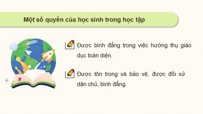 Giáo án điện tử Kinh tế pháp luật 12 cánh diều Bài 11: Quyền và nghĩa vụ học tập của công dân