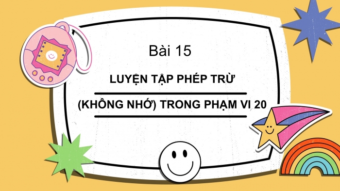 Giáo án PPT Toán 2 cánh diều bài Luyện tập phép trừ (không nhớ) trong phạm vi 20