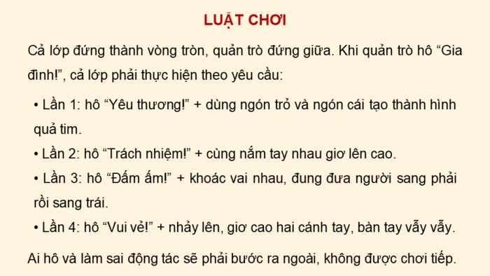 Giáo án điện tử Hoạt động trải nghiệm 5 kết nối Chủ đề Gia đình đầm ấm - Tuần 20