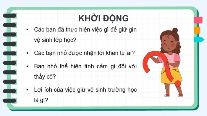 Giáo án điện tử Mĩ thuật 5 chân trời bản 2 Bài 16: Trang trí lớp học