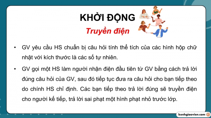 Giáo án PPT dạy thêm Toán 5 Kết nối bài 52: Thể tích của hình hộp chữ nhật