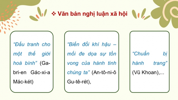 Giáo án điện tử Ngữ văn 9 kết nối Bài 9: Đọc mở rộng