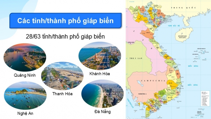 Giáo án điện tử Địa lí 9 kết nối Bài 22: Phát triển tổng hợp kinh tế và bảo vệ tài nguyên, môi trường biển đảo