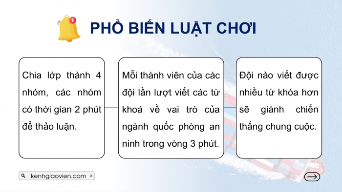 Giáo án điện tử Địa lí 12 kết nối Bài 27: Thực hành Tìm hiểu và viết báo cáo về ý nghĩa của phát triển kinh tế biển đối với quốc phòng an ninh ở Duyên hải Nam Trung Bộ