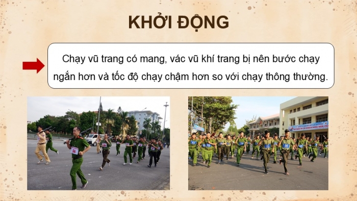 Giáo án điện tử Quốc phòng an ninh 12 kết nối Bài 9: Chạy vũ trang