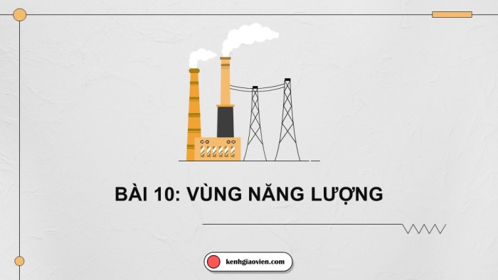 Giáo án điện tử chuyên đề Vật lí 12 chân trời Bài 10: Vùng năng lượng