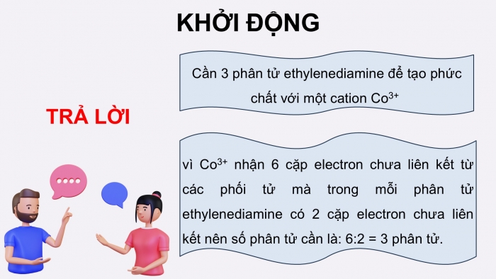 Giáo án điện tử chuyên đề Hoá học 12 cánh diều Bài 6: Một số khái niệm cơ bản về phức chất