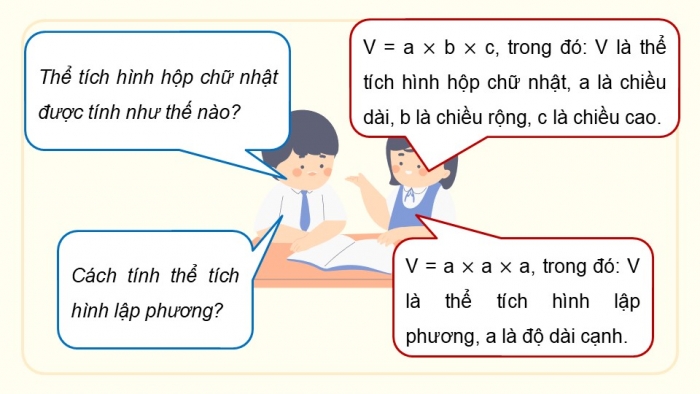 Giáo án điện tử Toán 5 kết nối Bài 54: Thực hành tính toán và ước lượng thể tích một số hình khối