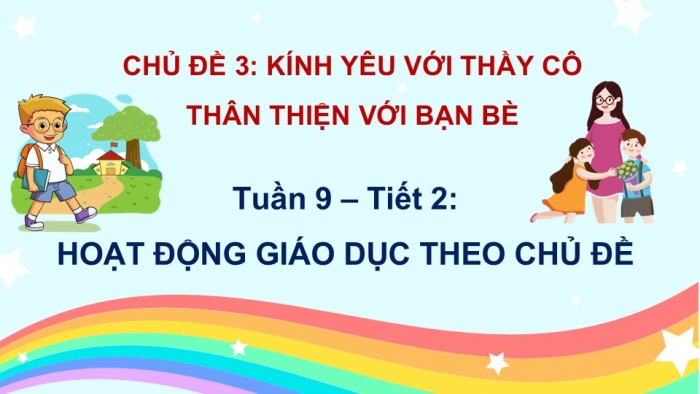 Giáo án PPT HĐTN 2 chân trời Chủ đề 3 Tuần 9