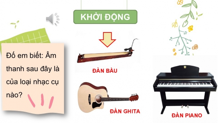 Giáo án PPT Âm nhạc 2 kết nối Tiết 7: Thường thức âm nhạc Đàn bầu Việt Nam, Vận dụng – Sáng tạo