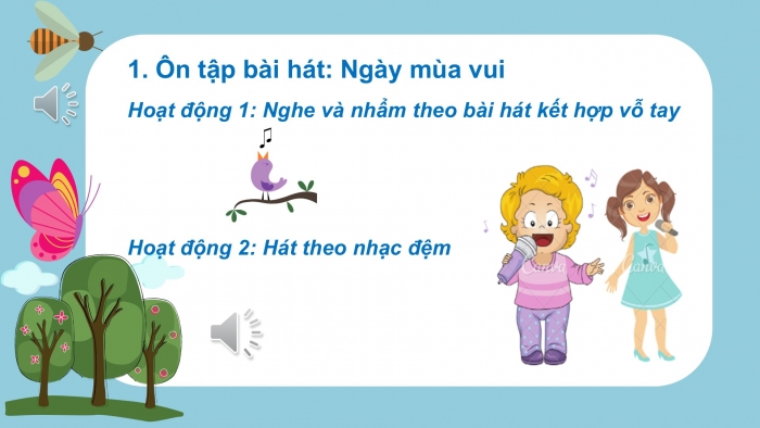 Giáo án PPT Âm nhạc 2 cánh diều Tiết 2: Ôn tập bài hát Ngày mùa vui, Nghe nhạc Đi học