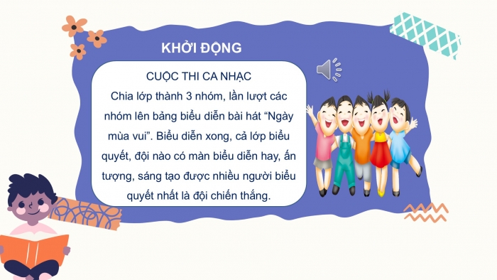 Giáo án PPT Âm nhạc 2 chân trời Tiết 4: Hát kết hợp với gõ đệm bằng thanh phách và vận động cơ thể lồng ghép trò chơi âm nhạc, Nhà ga âm nhạc