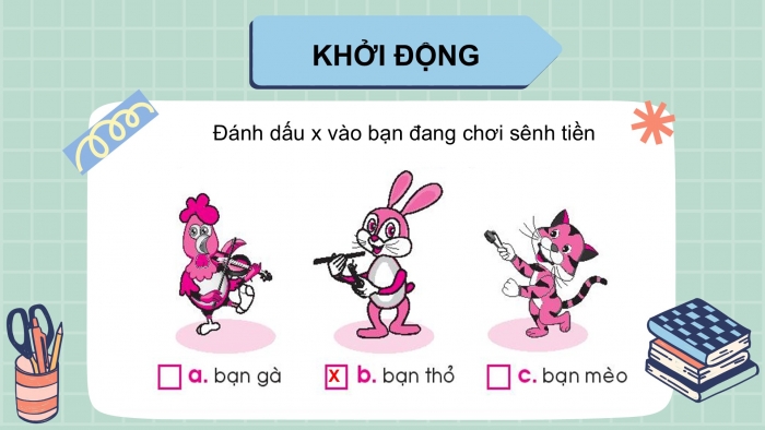 Giáo án PPT Âm nhạc 2 chân trời Tiết 4: Sử dụng nhạc cụ, Nhà ga âm nhạc