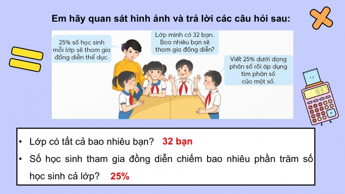 Giáo án điện tử Toán 5 chân trời Bài 58: Tìm giá trị phần trăm của một số