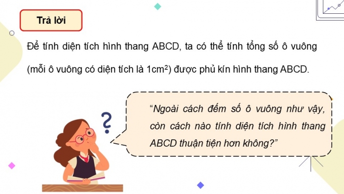 Giáo án điện tử Toán 5 cánh diều Bài 53: Diện tích hình thang