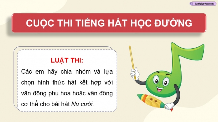 Giáo án điện tử Âm nhạc 9 kết nối Tiết 26: Vận dụng – Sáng tạo