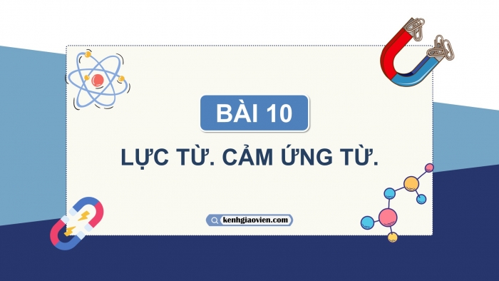 Giáo án điện tử Vật lí 12 chân trời Bài 10: Lực từ. Cảm ứng từ