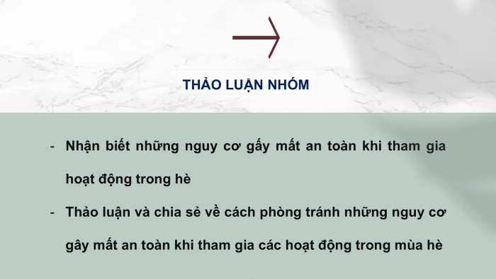 Giáo án PPT HĐTN 6 cánh diều Chủ đề 9: Đón hè vui và an toàn - Tuần 34