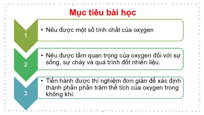 Giáo án PPT KHTN 6 chân trời Bài 9: Oxygen