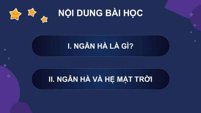 Giáo án PPT KHTN 6 kết nối Bài 55: Ngân Hà