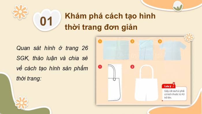 Giáo án PPT Mĩ thuật 6 chân trời Bài 2: Thời trang với hình vẽ thời Tiền sử