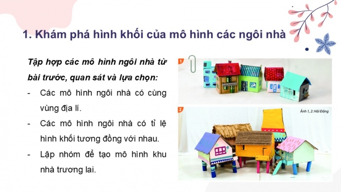 Giáo án PPT Mĩ thuật 6 chân trời Bài 3: Khu nhà tương lai