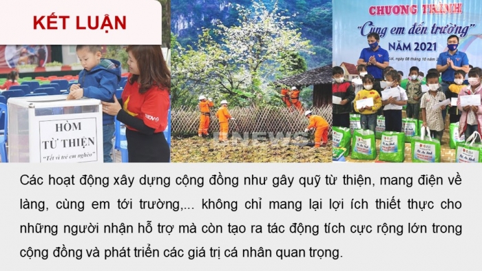 Giáo án điện tử Hoạt động trải nghiệm 12 cánh diều Chủ đề 5: Chủ động tham gia các hoạt động xã hội (P1)