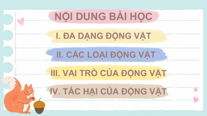 Giáo án PPT KHTN 6 kết nối Bài 36: Động vật