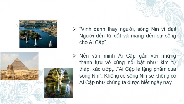 Giáo án PPT Lịch sử 6 chân trời Bài 6: Ai Cập cổ đại