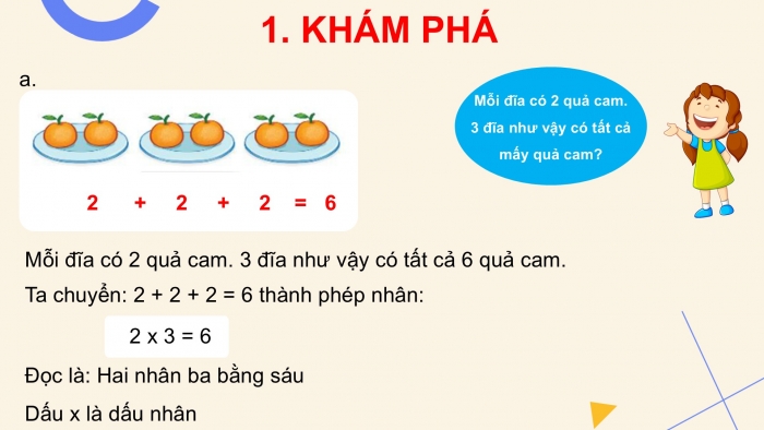 Giáo án PPT Toán 2 kết nối Bài 37: Phép nhân