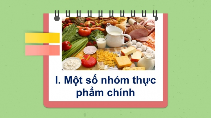 Giáo án PPT Công nghệ 6 kết nối Bài 4: Thực phẩm và dinh dưỡng