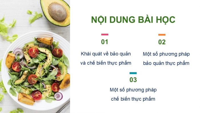 Giáo án PPT Công nghệ 6 kết nối Bài 5: Phương pháp bảo quản và chế biến thực phẩm