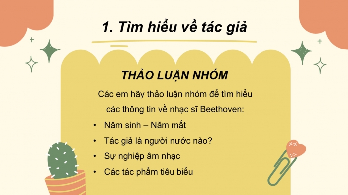 Giáo án PPT Âm nhạc 6 kết nối Tiết 14: Nghe Trích đoạn chương IV Giao hưởng số 9 của Ludwig van Beethoven, Ôn tập Những ước mơ