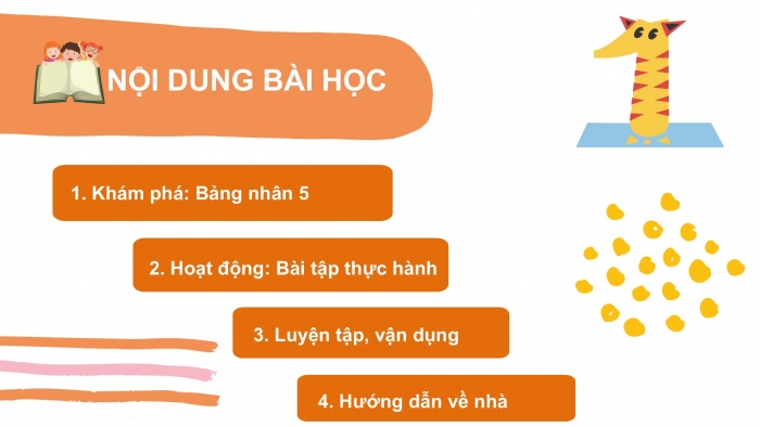 Giáo án PPT Toán 2 kết nối Bài 40: Bảng nhân 5