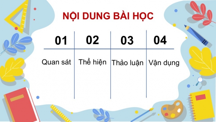 Giáo án PPT Mĩ thuật 6 kết nối Bài 14: Thiết kế thời gian biểu