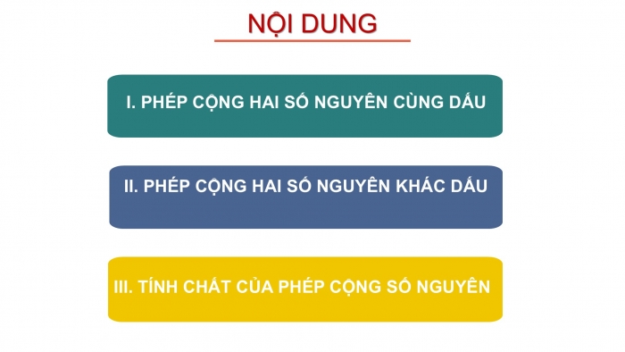 Giáo án PPT Toán 6 cánh diều Bài 3: Phép cộng các số nguyên